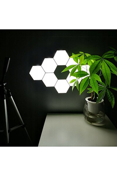 Tracer Lămpi inteligente hexagonale RGB de 9W cu Bluetooth și WiFi, pentru am...