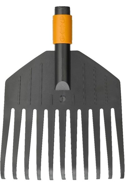 FiSKARS Cap de greblă QuikFit din plastic pentru iarbă și frunze, îngust, pen...