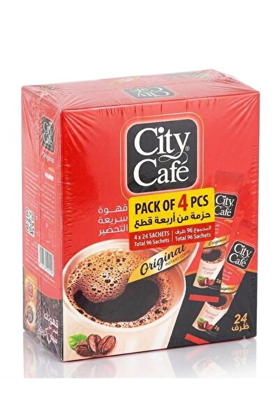 City Cafe City Café Original Instant Coffee 2gx24 (Pack of 4 Pcs)