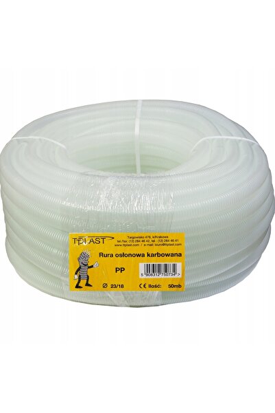 TT Plast Tub flexibil ondulat translucid pentru instalații sanitare Peszel 23...