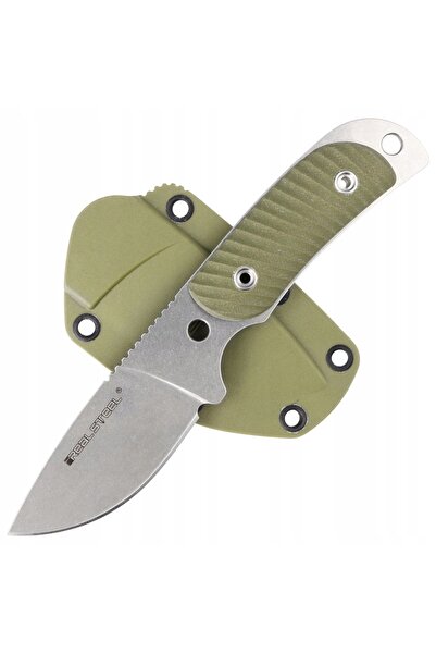 NO BRAND Real Steel Hunter 165 Green G10 Cuțit (3533)