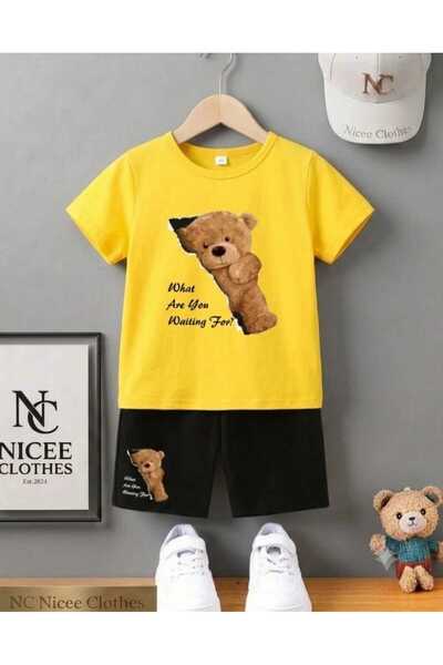 Leto Lykia Summer Children's T-Shirt Shorts Unisex (What Are You Ayi Printed)