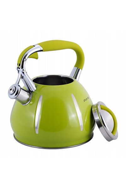 Kamille Fierbător tradițional cu fluier 3L, pentru inducție și gaz, din inox,...