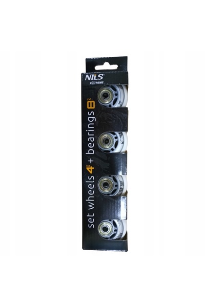 Nils Extreme Set de roți cu role din cauciuc 72 mm 8 bucăți Rulmenți ABEC-7 A...