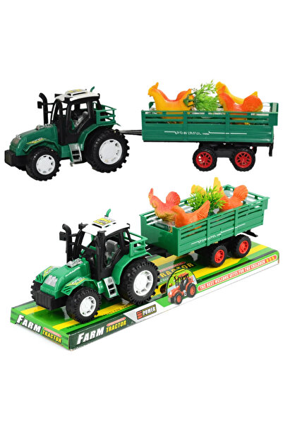 PlayFun Tractor Ferma - Jucarie pentru Copii, Design Realist, Garantata