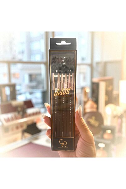By Rozane Set 6 periuțe gene &amp; sprâncene – GR Detail Makeup Tools – G338