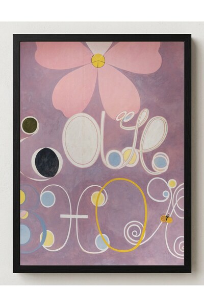 Hilma af Klint On Büyük No.5 Yetişkinlik Çerçevesiz Poster 30x42 cm A3 Tablo Soyut Sanat
