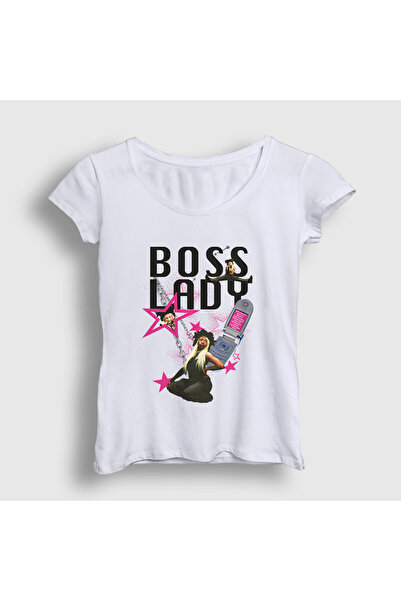 Presmono Women's White Lady Theodora T-Shirt 591063Tt