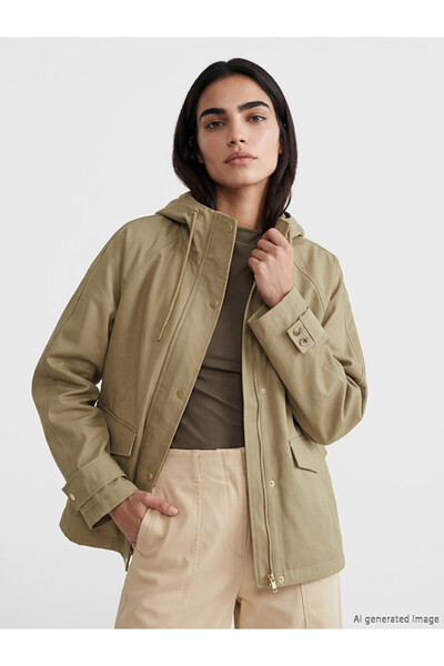 LC Waikiki Hooded Oversize Women's Raincoat