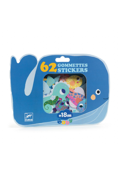 djeco Πρώτα αυτοκόλλητα Φάουνα Μαρίνα, " (First Fauna Marina stickers, " is a...