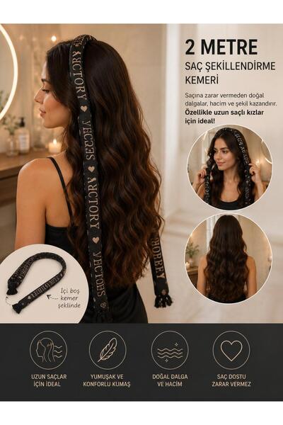 ozlıkaa Heatless Hair Curling Belt for Long and Full Hair - Soft Styling Band...