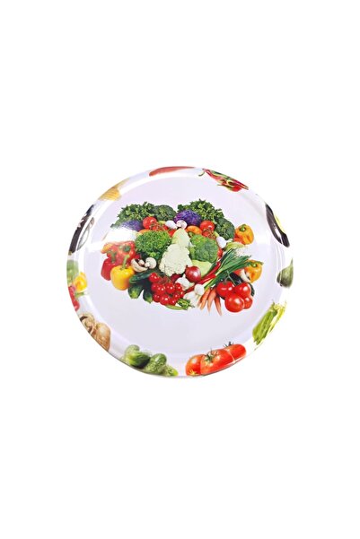 Generic Brand Set 50 capace pentru borcane, FI 100 mm, model legume si fructe