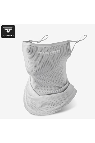 Choice light gray TOSUOD Summer Ice Silk Cycling Face Mask Breathable Anti-UV...