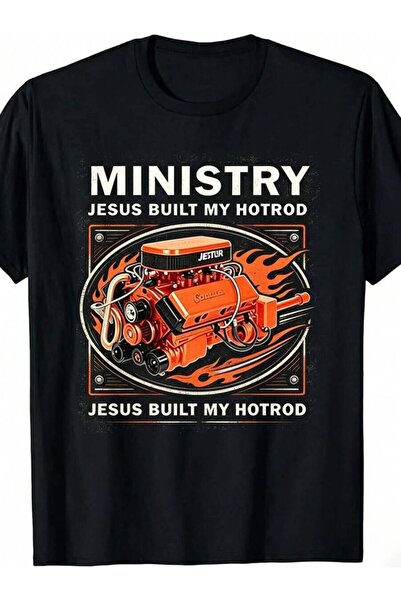 9JY Minister's Inspiration T-Shirt (Jesus Built My Hot-Blooded Bike Design) -...