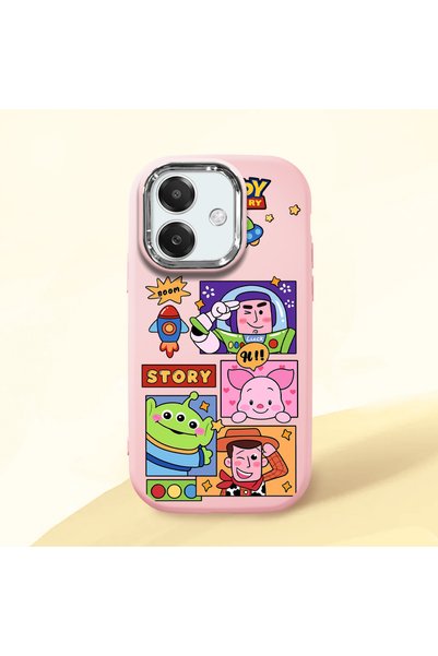 ucuc Oppo A3/A3X 4G/5G Compatible Shock-Absorbing Camera Protected Pink Silic...