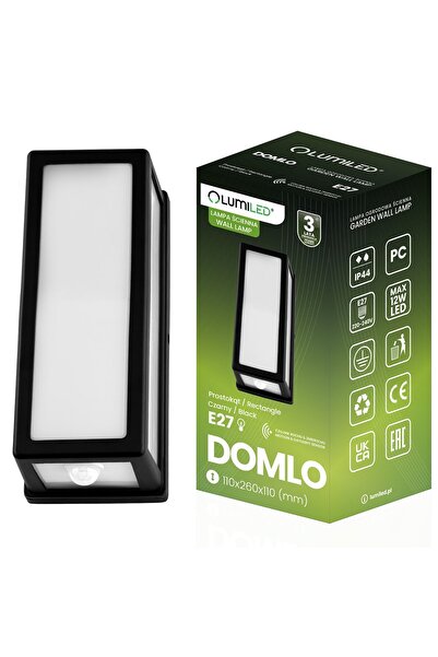 Lumiled Lampă de grădină E27, aplică de perete dreptunghiulară pentru fațadă ...