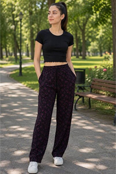 Derya Kurşun Pants with Pockets and Elastic Waistband 0573-05