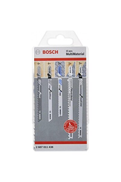 Bosch Mixed set of 15 jigsaw blades for Multimaterial