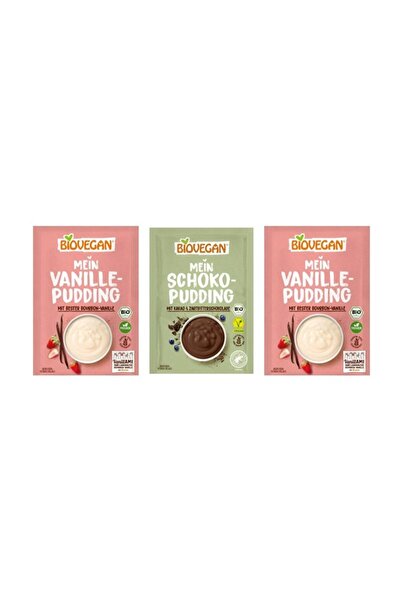 Biovegan Pachet Budinci Bio: Budincă Bio de Ciocolată 55g + 2x Budincă Bio de...