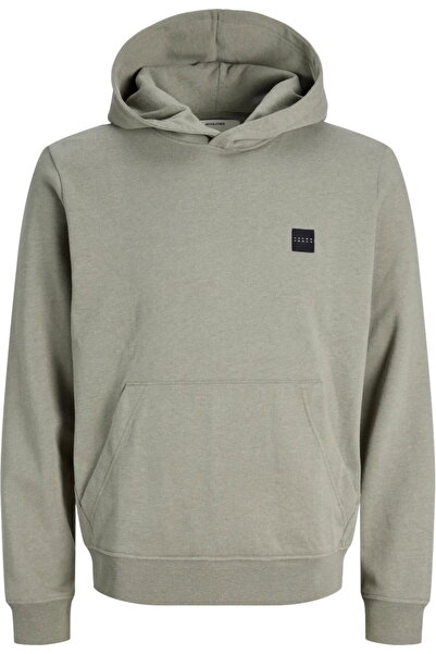 Jack & Jones JACK &JONES Φούτερ Μελανζέ με σχέδιο Fusion Branding - 12300830-...