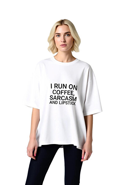PayBuy Women's Oversize T-Shirt Humorous Print Short Sleeve Round Neck Relaxe...