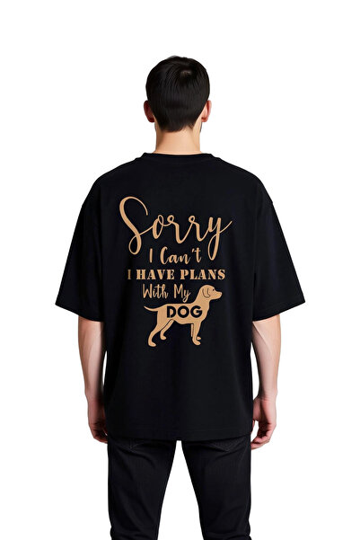 PayBuy Men's Oversize T-Shirt Dog Print I'M Sorry I Have Plans Casual Relaxed...