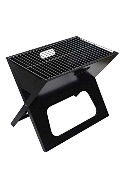 Generic Portable Charcoal Grill Black/Silver 35.5x2.54cm