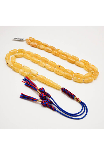 Generic Brand Kaliningrad Amber Monamash Rosary – 47 Beads 16×7.5mm Barrel Pr...