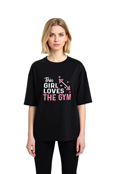 PayBuy Women's Oversize T-Shirt with Print for Those Who Love the Gym