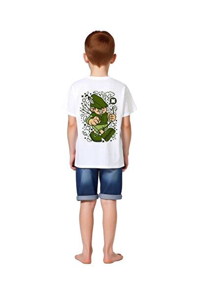 PayBuy Children's T-Shirt Military Themed Archer Figure Lightning Motif Print...
