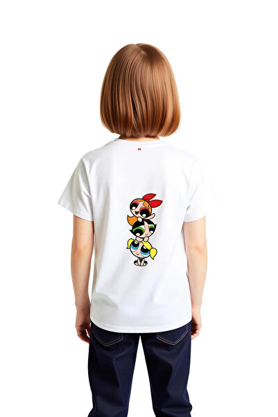 PayBuy Children's Cartoon Printed T-Shirt Three Friends Figure Colorful Hair ...