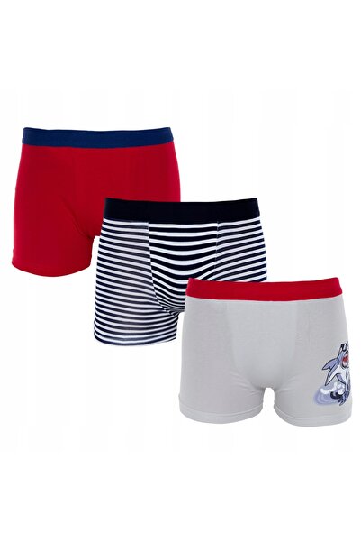 Generic Brand Boxeri Băieți Set 3, 122-128, Multicolor, Bumbac Elastic, Confort