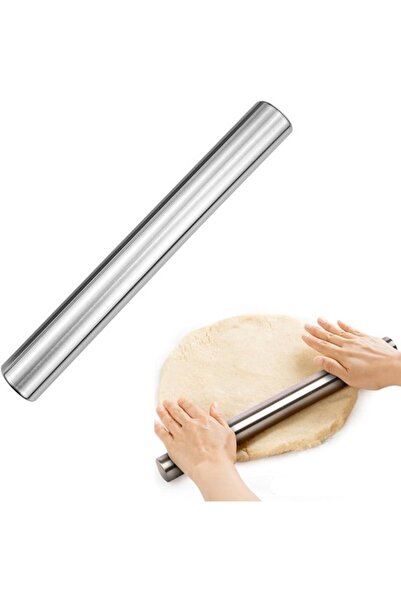 STARSTAR Stainless steel rolling pin, hollow for easy cleaning, suitable for ...