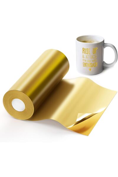 Generic Brand Gold Permanent Vinyl for Cricut Cutting Machine, 12" x 40FT Adh...
