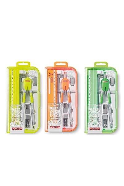 Arda Compas cu deschidere rapida, micrometrica cu butoane, fluo in smart box,...