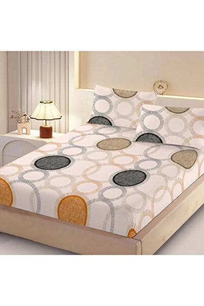 TextiLici Set Husă de pat cu elastic, FixOnBed, 160 x 200 cm, bumbac, 2 fete ...