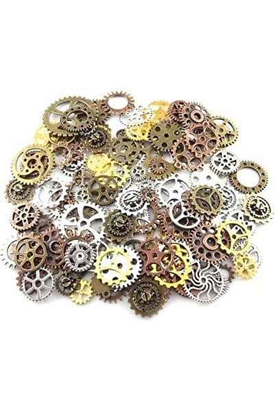Generic 100G Retro Steampunk Gear Alloy Pendants – Vintage Mixed Metal Charms...
