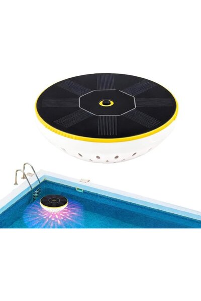 Morvena Picks Lumină plutitoare pentru piscină - Lumină solară pentru iaz - D...