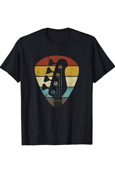 KYMC07 Retro Bass Graphic Men - Comfortable Short Sleeve T-Shirt With Classic...