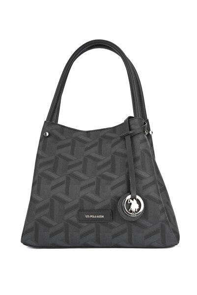U.S. Polo Assn. حقيبة كتف نسائية باللون الأسود-أسود US26515