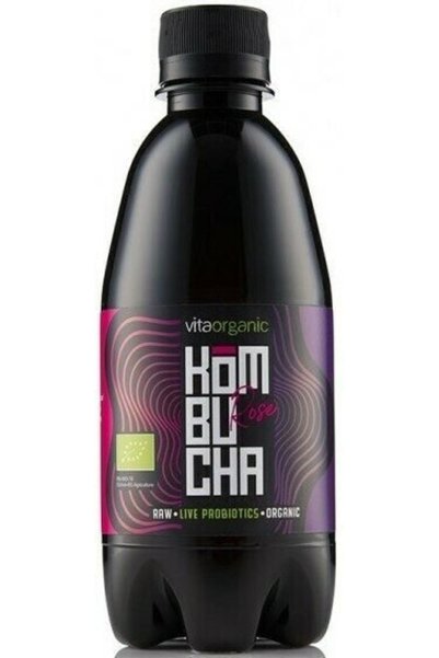 Vita Organic Kombucha cu trandafiri bio 330 ml