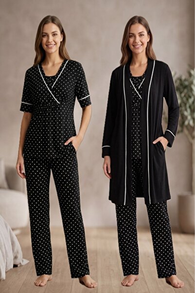 Puerpera Effortt Maternity and Nursing Pajama Set with Features for Breastfee...