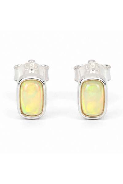 craftmystic Cercei Argint 925 cu Opal Etiopian - Eleganta si Energie Luminoasa