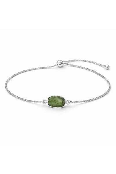 craftmystic Bratara argint 925 cu Moldavit Dreptunghi - Claritate si Energie ...