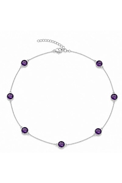 craftmystic 925 silver necklace with faceted amethyst – calmness, clarity and...
