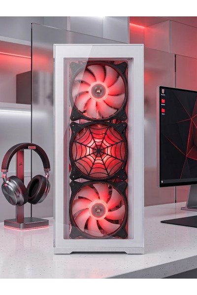Örümcek Adam Ağ Tasarımlı 120mm Fan Izgara | Çift Taraflı Bant ile Montaj | (1 Adet)
