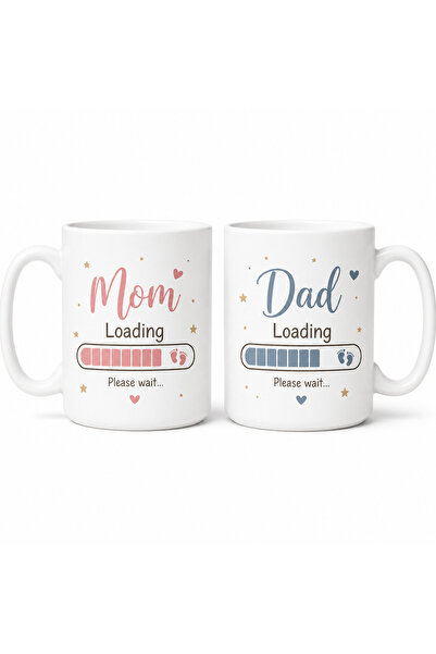 Generic Brand Set 2 cani personalizate, Cadou pentru viitori parinti, Mom Loa...