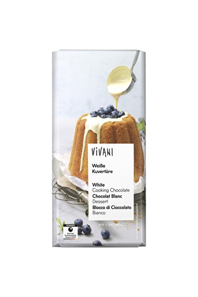 Vivani Înveliș organic de ciocolată albă, 150g