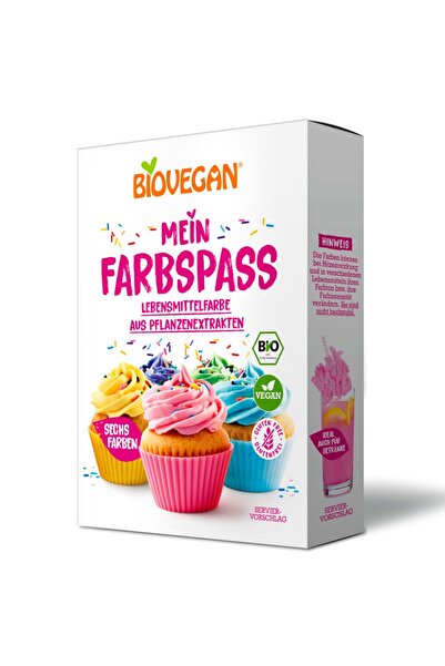 Biovegan Colorant alimentar, fără gluten, bio, 6x8g