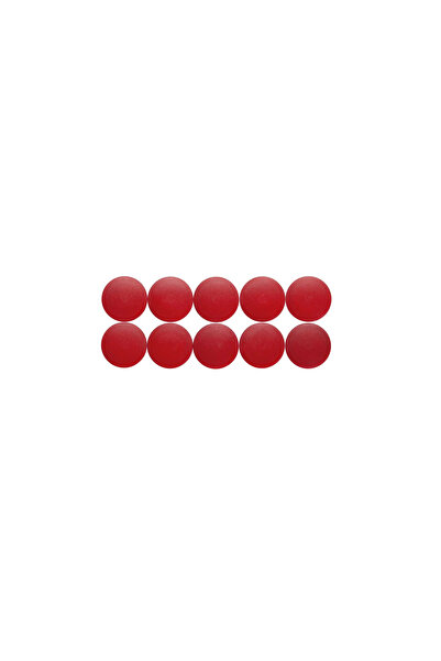 MAUL Magnets Round Shape, D38Mm, 2.50 Kg Force, 10 Pcs/Set, Solid - Red